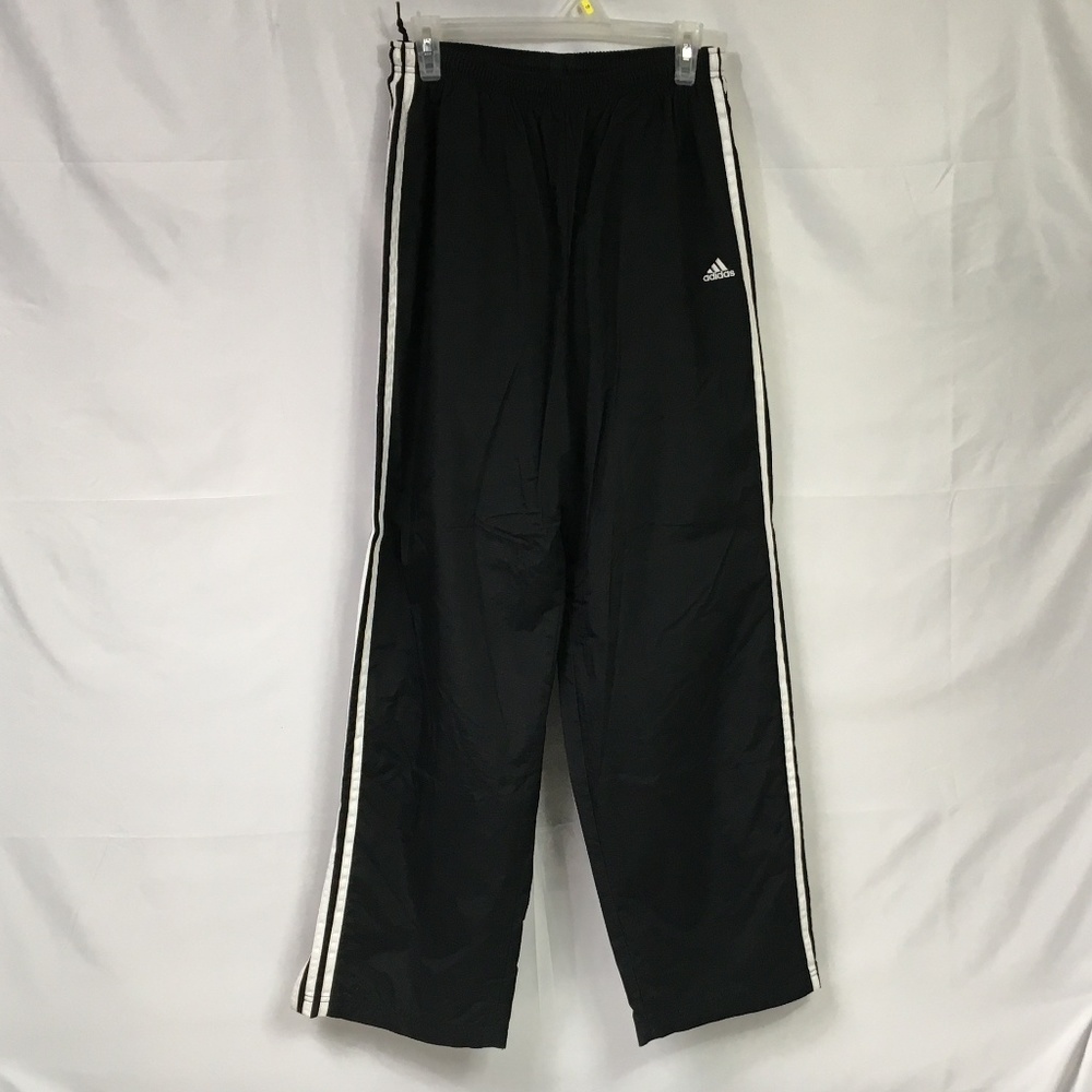 Adidas Athletic Pants Size L Black & White Stripe